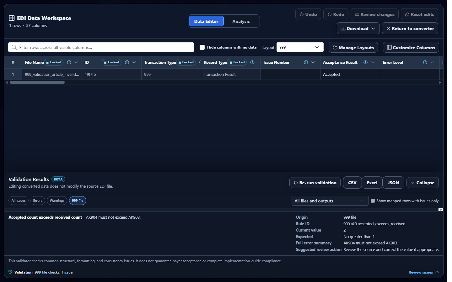 Source details for EDI 999 rule 999.ak9.accepted_exceeds_received